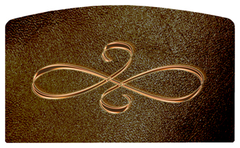 DACRO-601-CP-SH-BR Copper Scroll Shimmer Brown